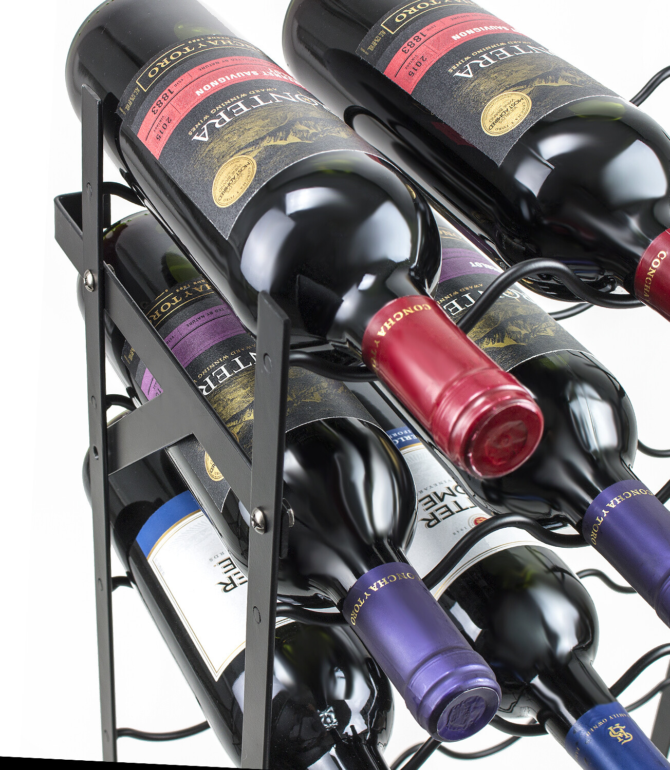 Floor Stand Wine Rack -Upto 150 Bottle Large Capacity Free Standing Wine Storage