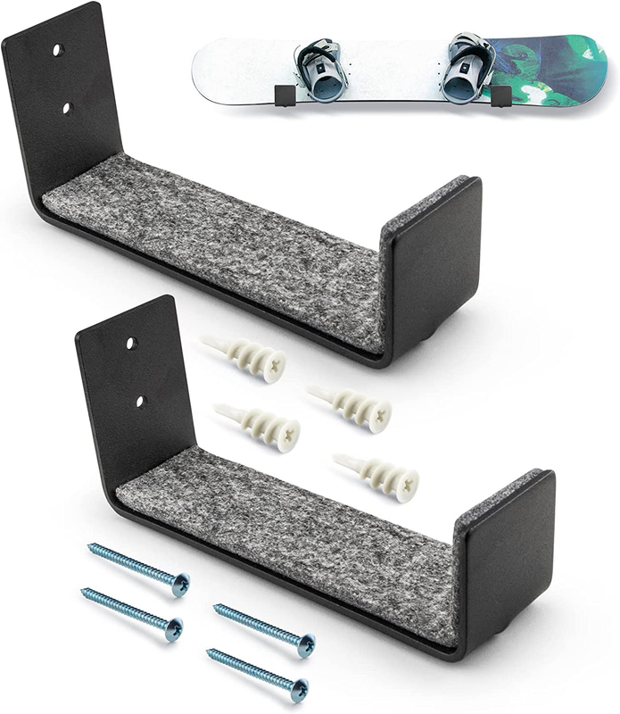Wall Mount Solid Aluminum Snowboard Rack For Home And Garage Snowboard