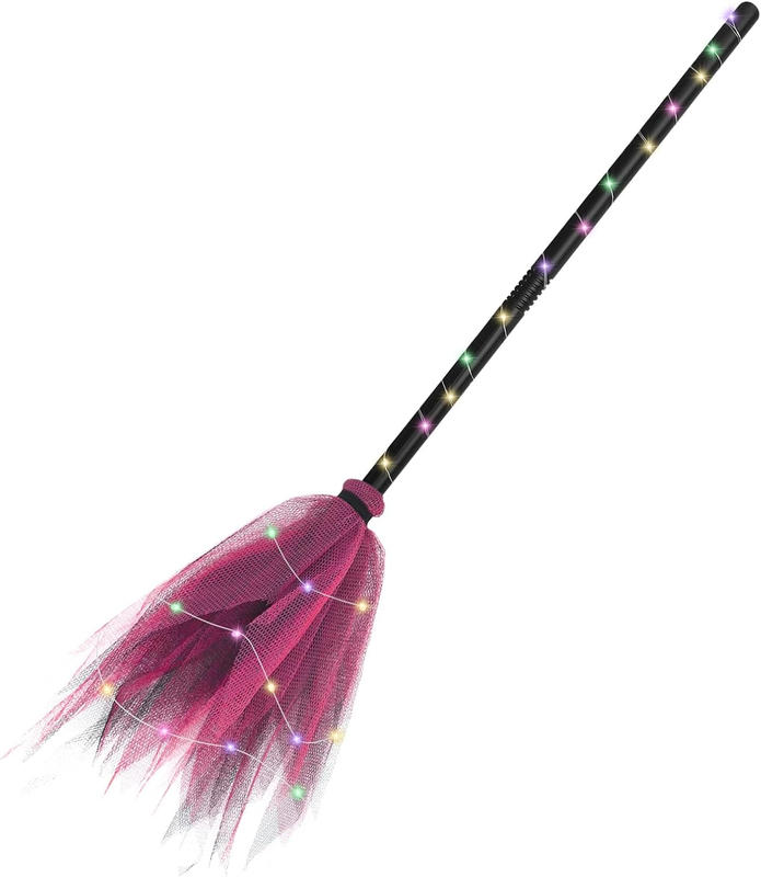 ENLACE Halloween Hexenbesen, Abnehmbare Besen Requisiten, Kinder Hexenbesen, 90C