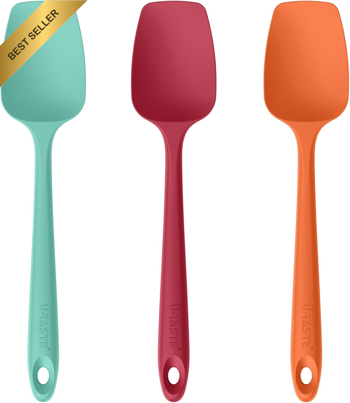 315℃ Silicone Spoon Spatula Cooking Spoonula Set (Colorful)