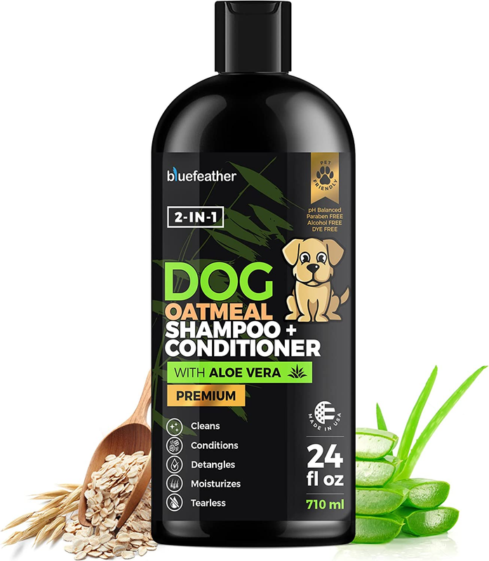 Oatmeal 2 in 1 Dog Shampoo and Conditioner for Dry Itchy Sensitive Skin - Moist
