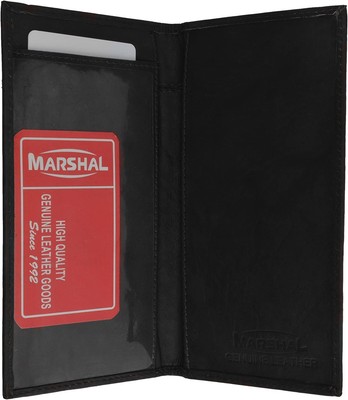Marshal 100% Leather Bi-fold Check Book Covers Brown #156CF