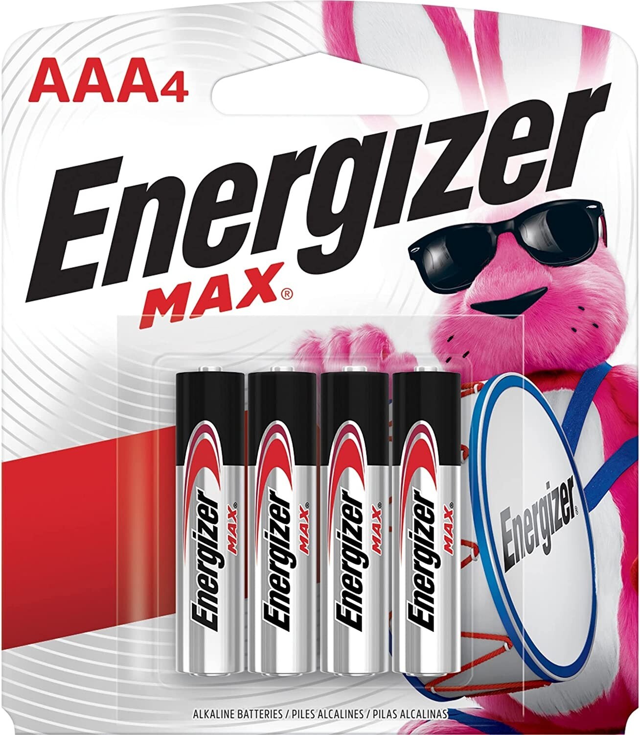 Energizer AAA Batteries, Max Triple A Alkaline, 4 Count