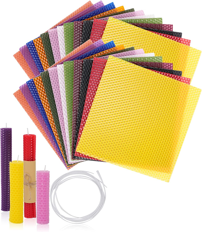 Beeswax Sheets for Candle Making - Beeswax Candle Making Kit