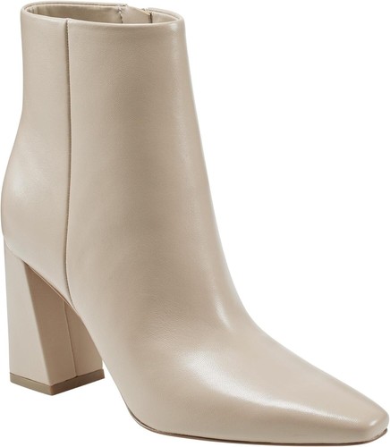 Pre-owned Marc Fisher Women's Yanara Ankle Boot In Light Natural Leather