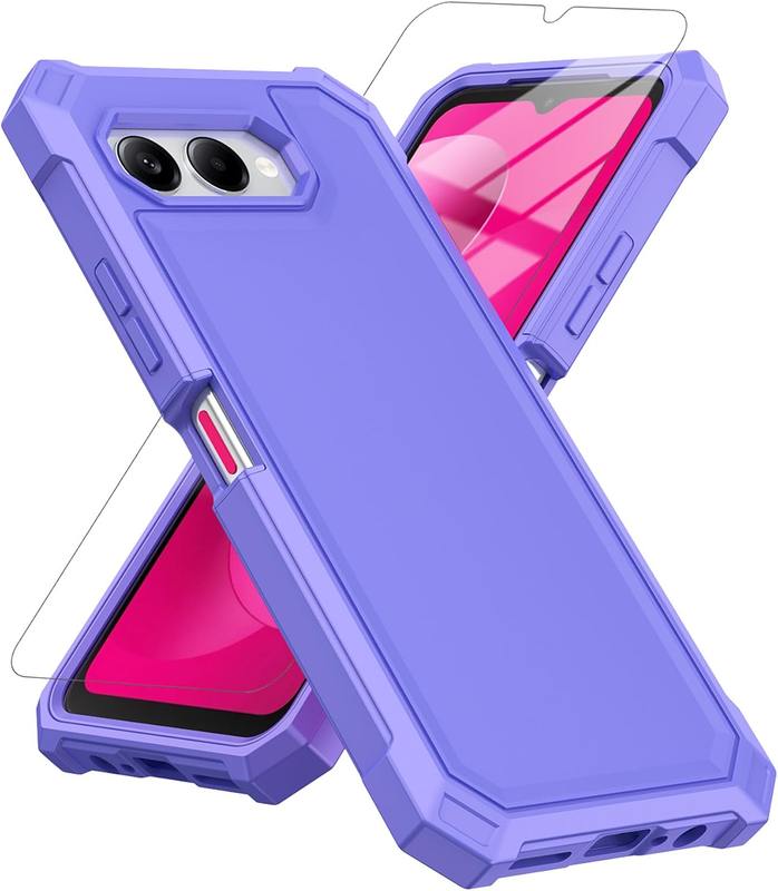 Case Compatible with T-Mobile REVVL 8, with Screen Protector Hard PC Front