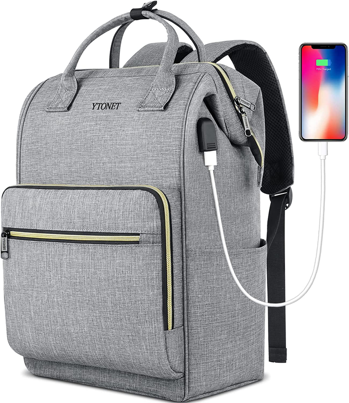 Laptop Backpack Women, Travel Backpack College Backpacks with USB Charging,15.6"