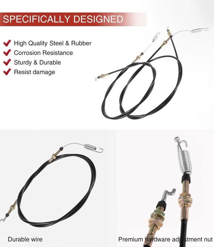 2-11082 Shifter Cables for Chuck Wagon CW-11 CW-413, Trail Wagon, Land Master