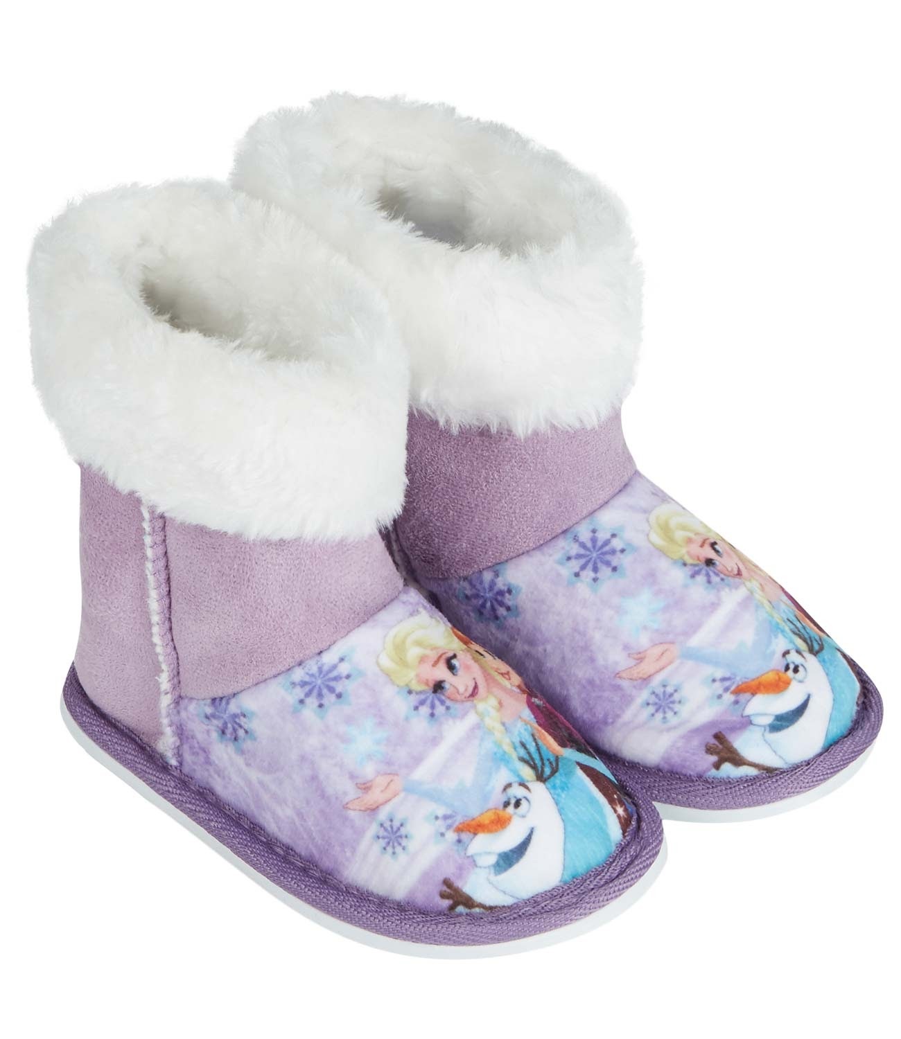 Disney FROZEN Eiskönigin Schuhe Hausschuhe Teddy Stiefel Winter 24 25 - 31 NEU 