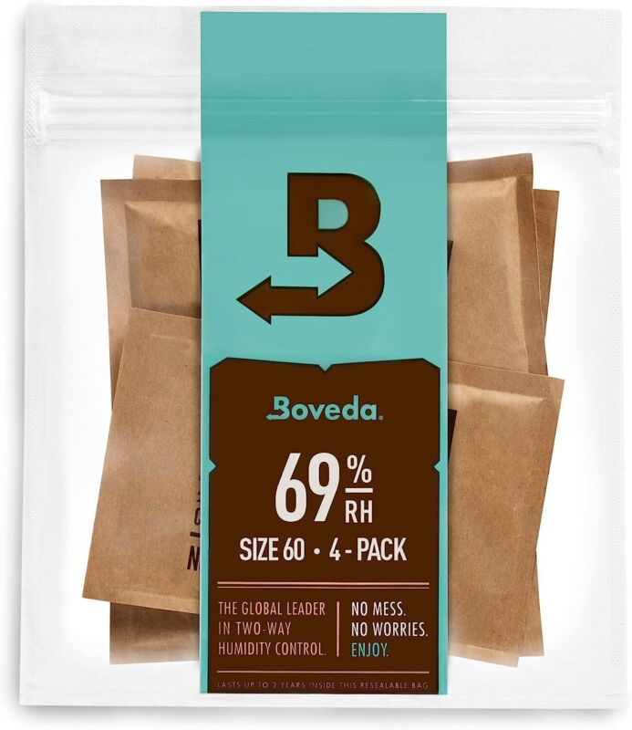 Boveda 69% Two-Way Humidity Control Packs - Size 60 – 4 Pack