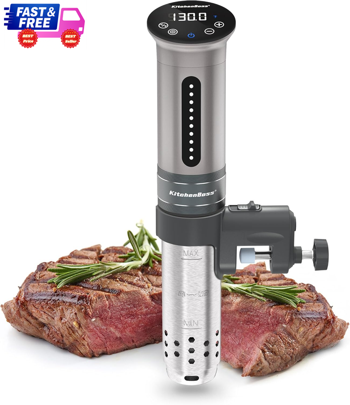 Sous Vide Cooker 1100W IPX7 Waterproof Immersion Circulator Digital Display