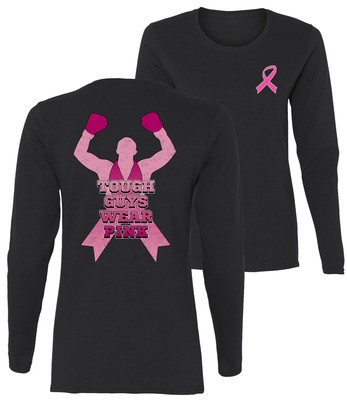 Tough Guys Wear Pink Boxer Women Graphic Long Sleeve TShirt