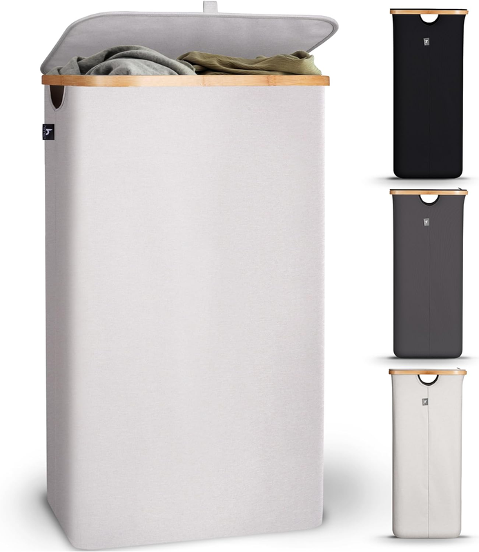 With Lid - 100l - Thick Fabric 220gsm - Dirty Clothes Hamp