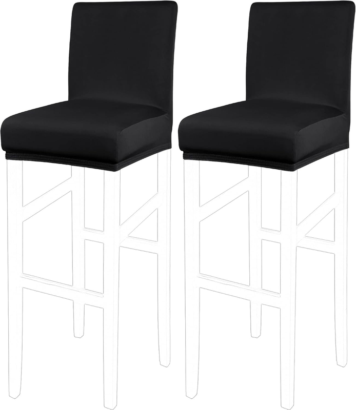 Stretch Bar Stool Covers, Pub Counter Height Side Chair Covers with Elastic Band