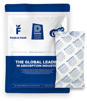 300 gram X 10 PK ''Dry & Dry'' High Quality Pure Silica Gel Desiccant Packets