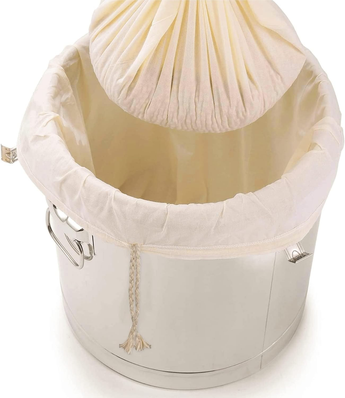 Extra Large(26*22Inch)Brew Bags for Home Brewing Wine, 100% Cotton Fine Mesh Che