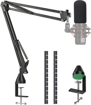 YOUSHARES Quadcast Boom Arm with Windscreens for HyperX 