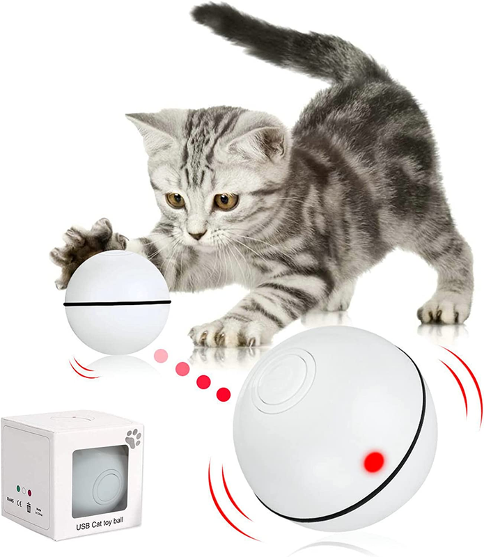 Ball Smart Automatic Rolling Kitten Toys Usb Recharge