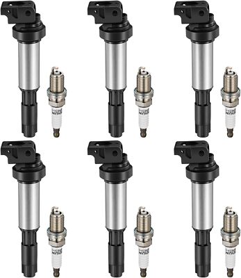 8 Pack Ignition Coil & Spark Plug Wire For BMW 550 650i 750i X5 4.8L UF515 UF522