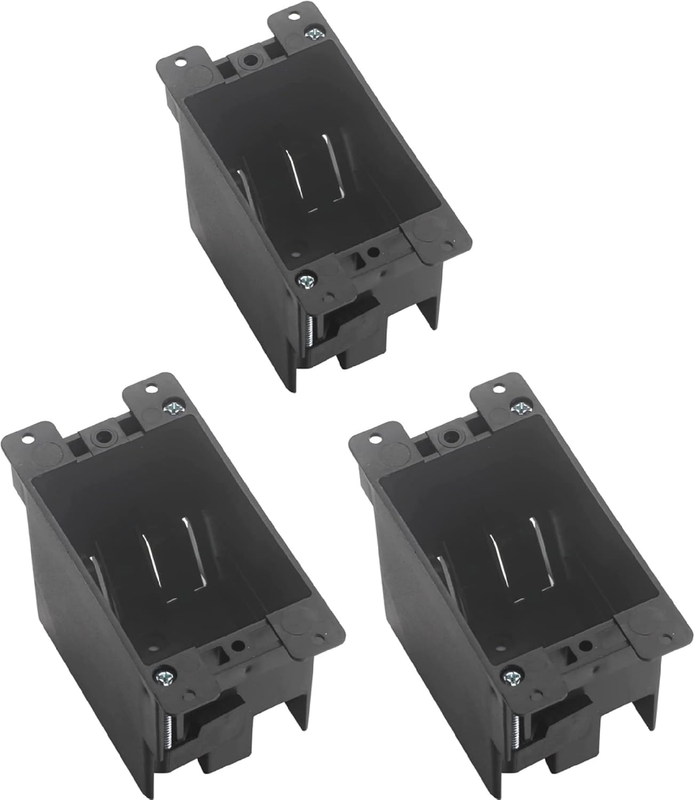 1-Gang PVC Old Work Electrical Outlet Box (3-Pack) | 14 cu. in. Plastic Junction