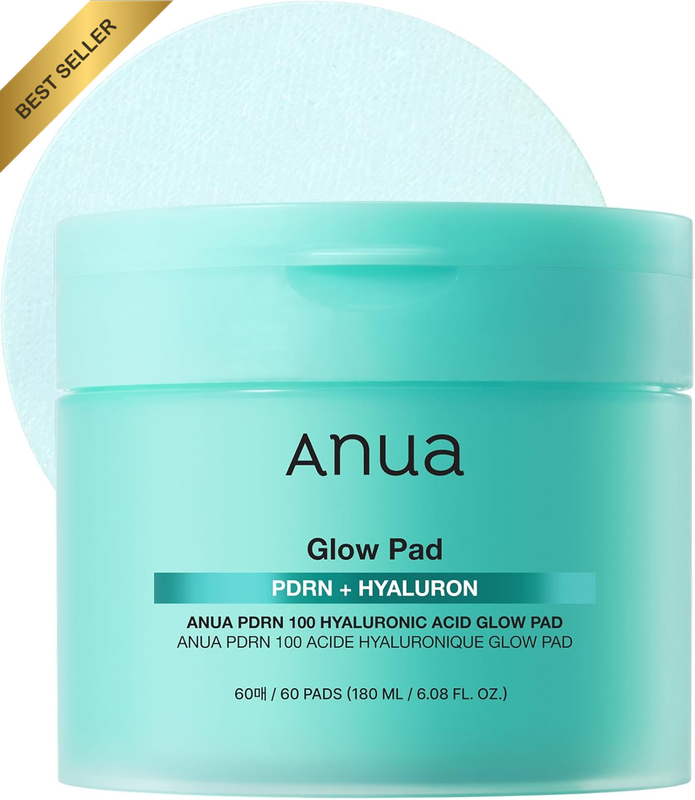 PDRN Hyaluronic Glow Toner Pads 60 pc – Plumping Radiance Prep