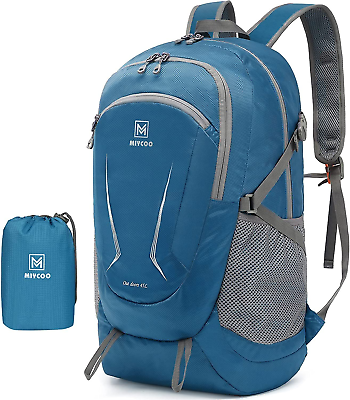 MIYCOO Lightweight Backpack for Men Women - Packable Hiking 45L, Dark Blue