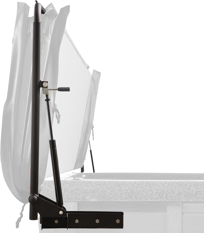 Hydraulic Hot Tub Cover Lift, Spa Cover Lifter for Hot Tub, Heavy-Duty Spa Cover Lift Removal System, Height & Width Adjustable, Rust Resistant, Fit for Most Spa & Hot Tubs
