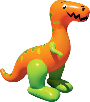 BANZAI T-Rex Terror Mondo Sprinkler, Length: 96 in, Width: 80 in, Inflatable ...