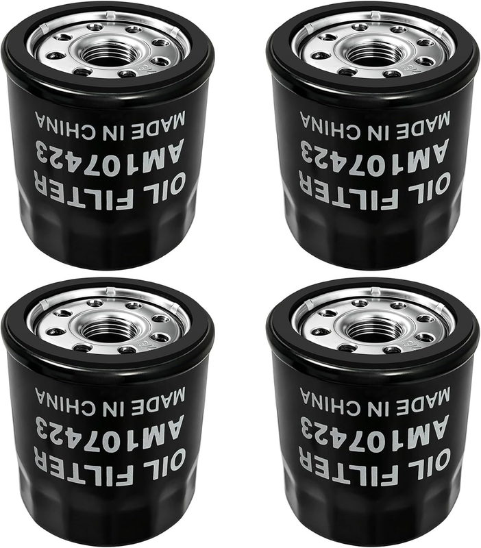 Oil Filter 4 Pack AM107423 for John Deere Kawasaki FH721V FX801V FX850V FX1000V
