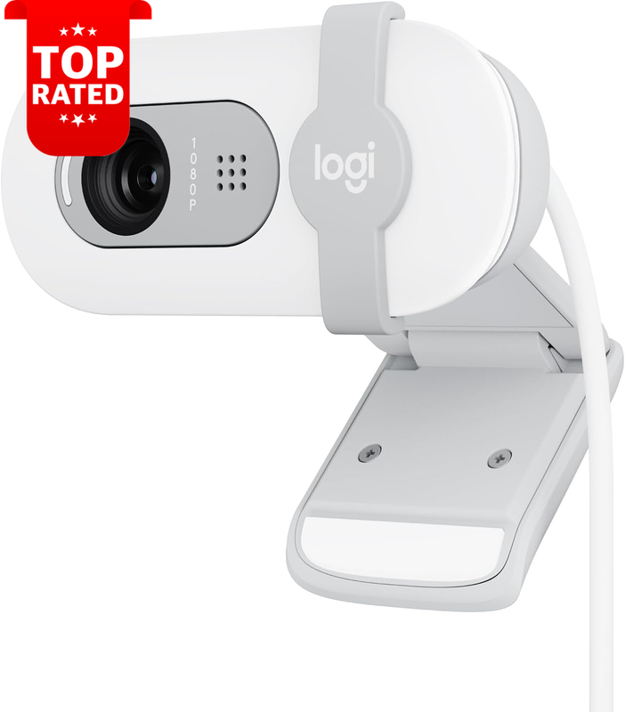 Brio 100 Full HD Webcam Auto Light Balance Microphone Privacy Shutter USB-A