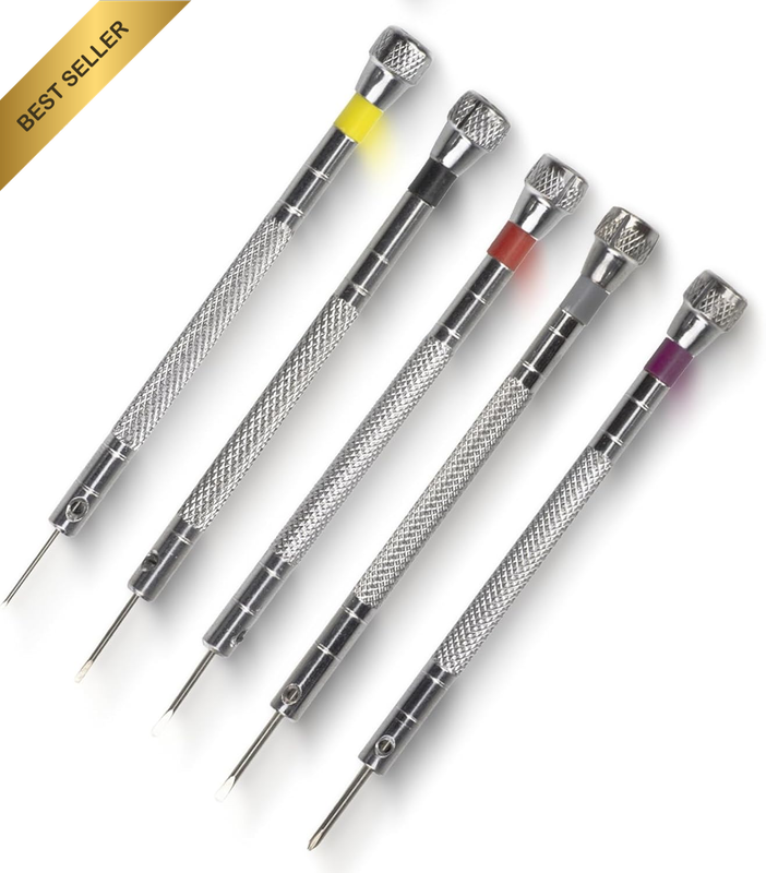 5X Precision Screwdriver - Eyeglasses Watch Jewelry Watchmaker Repair Tool Set -