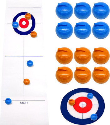 HVIHWI Tabletop Curling Game, Funny Curling Game Family Games for Kids and Adul