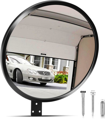 12  Acrylic Convex Mirror Convex Security Corner Mirror, Adjustable Fixing with