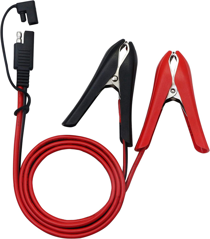 3.2FT 12V 14AWG Alligator Crocodile Clip to SAE Connector Quick Release Quick Di