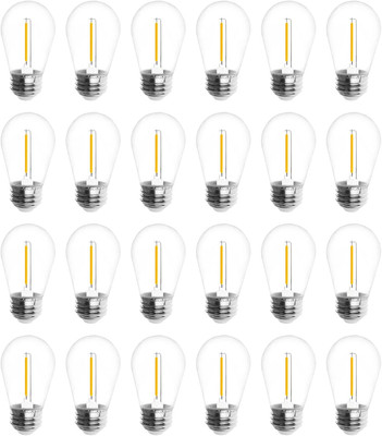 S14 5000K Daylight Outdoor String Lights Bulbs Replacement, Shatterproof & Water