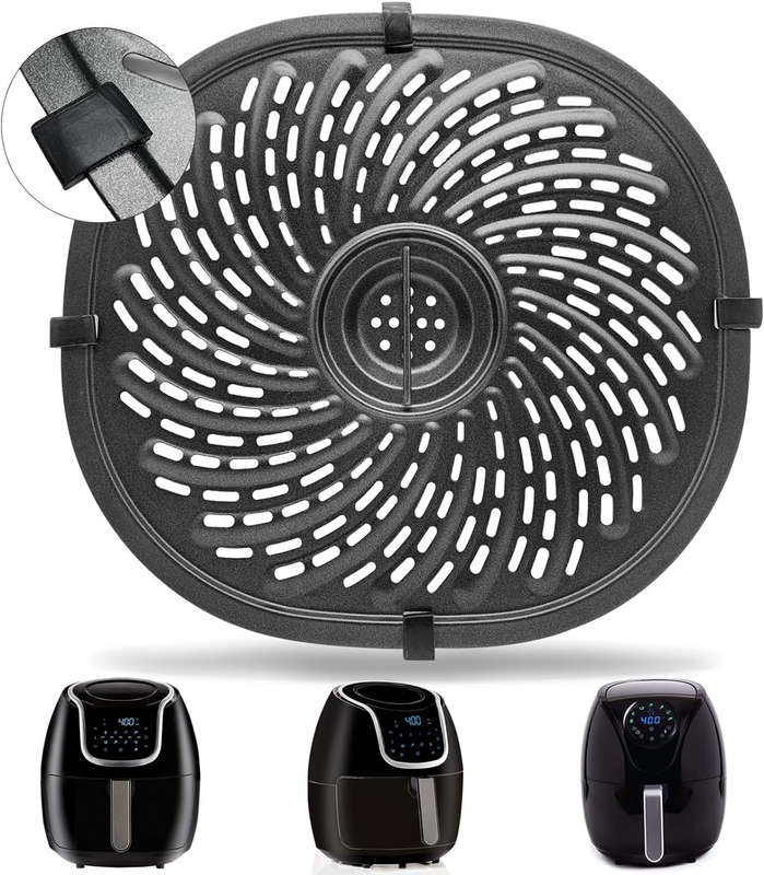 Replacement Tray For Powerxl Vortex 7 Qt Air Fryer, Oval Nonstick 10.3
