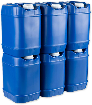 5-Gallon Stackable Water Storage Containers, Emergency Water Storage for Camping