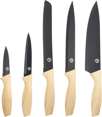 MasterChef Knife Set of 5 Kitchen Knives(Paring, Utility, Bread, Carving & Chef)