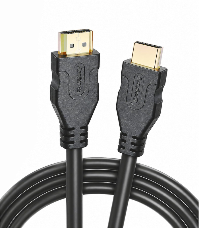 HDMI Cable 1.5M Long HDMI 18Gbps High-Speed, 4K@60Hz, Gold Plated Connectors, Co