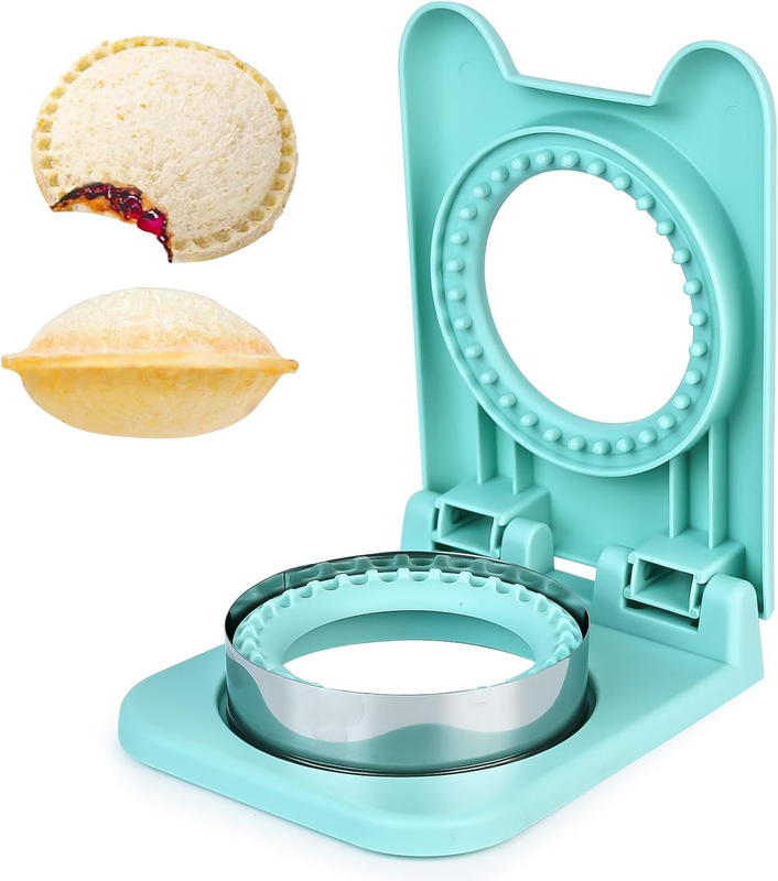 Sandwich Cutter and Sealer, Round Stainless Steel Uncrustables Sandwich Cutter f