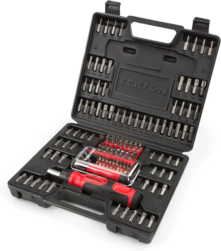 TEKTON Everybit Ratcheting Screwdriver & Bit Set with Precision Tool Kit,135 Pc