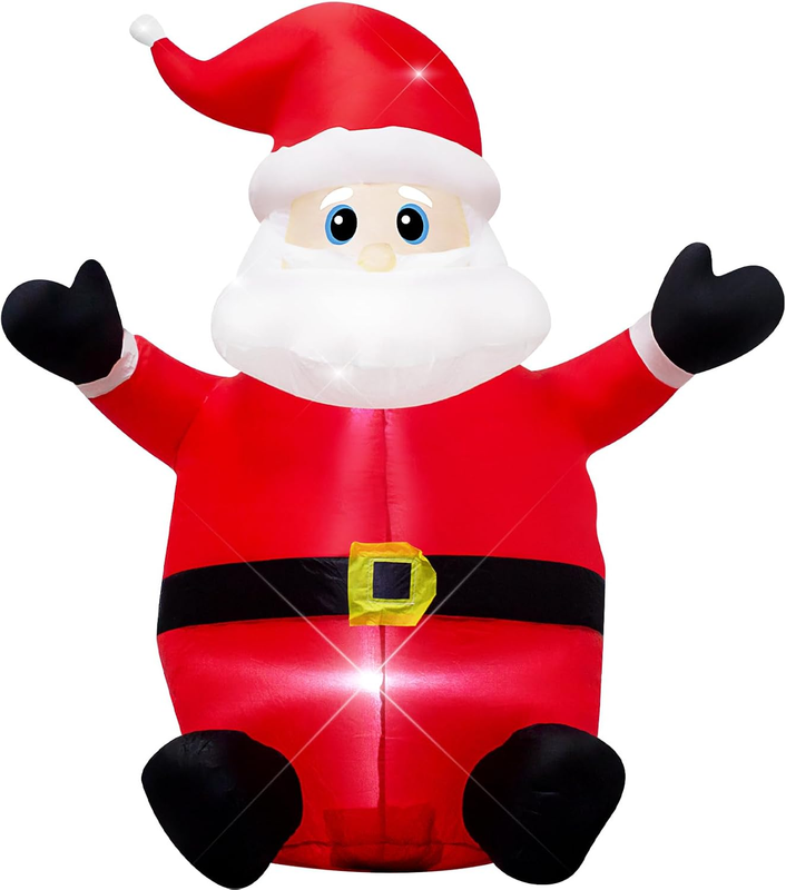 1.2M Christmas Inflatable Santa Claus Outdoor Yard Decorations，Indoor Blow up fo