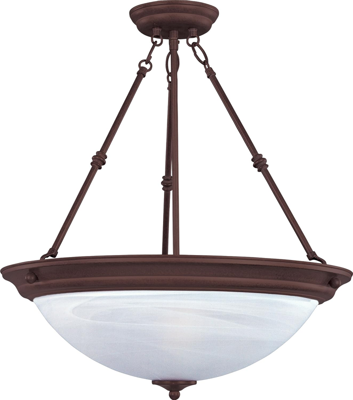 Essentials- 15 Inch 3 Light Invert Bowl Pendant in Style-Oil Rubbed Bronze Finish -Traditional Installation