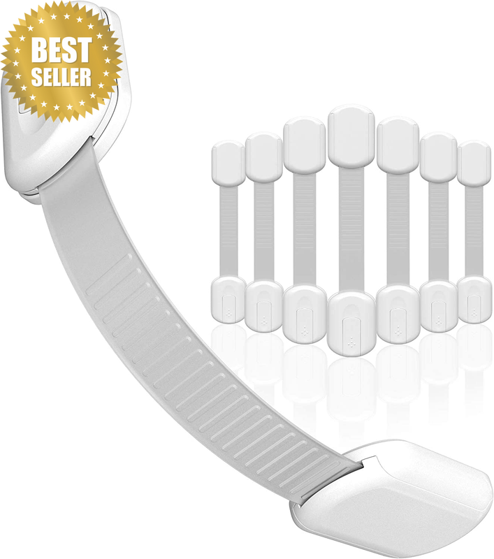 Baby Locks (8-Pack) Child Safety Cabinet Proofing - Safe Quick and Easy 3M Adhes