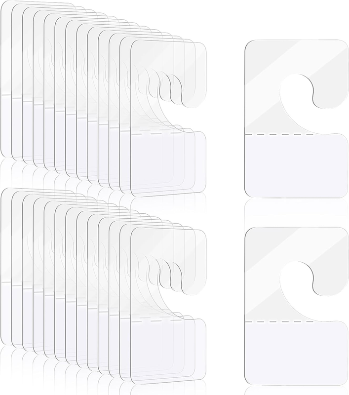 300Pcs Sticky Hang Tabs,  Self Adhesive J-Hook Hanging Tabs Plastic Hang Tags fo