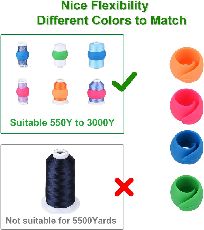 Embroidery Thread Holder 20Pcs [Keep Thread Spool Neat&Organized] Thread Spool H