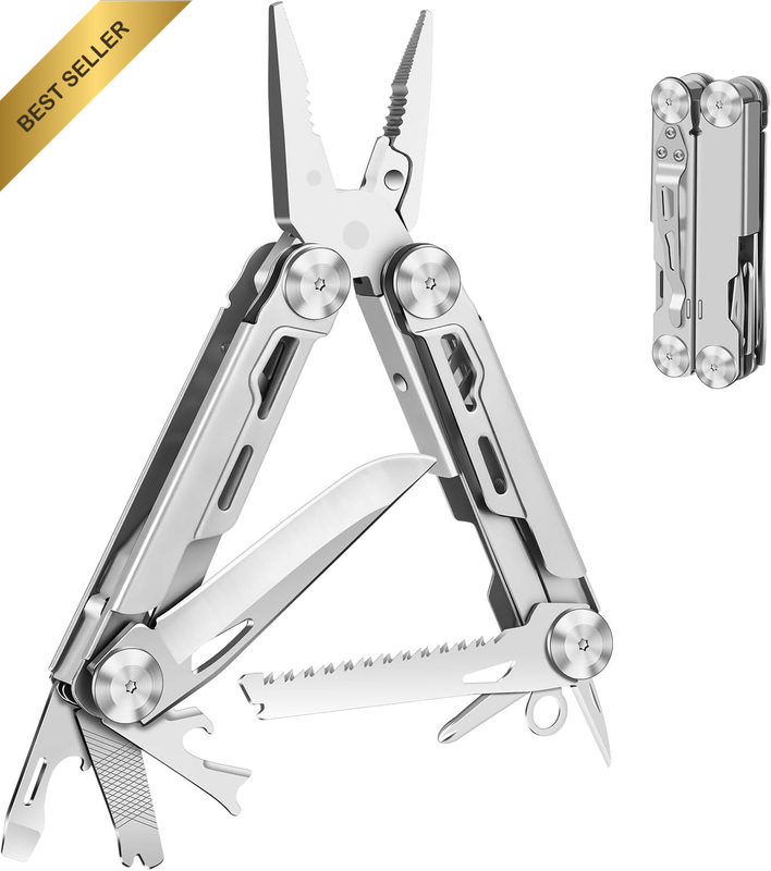 Stainless Steel Multitool 13-In-1 Multi-Functional Pliers Suitable for DIY and O