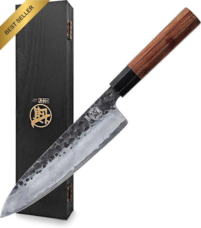 22cm Gyuto Chef Knife Japanese 9Cr18MoV Steel Hand Forged