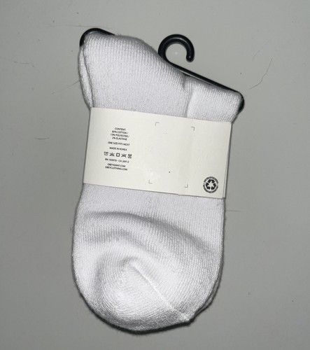 New OBEY Logo Coop Socks Unisex White And Black - One Size Adults-