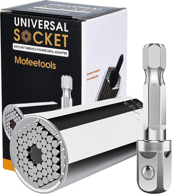 Universal Socket, Self-Adjusting Socket 1/4'' - 3/4'' 7Mm-19Mm, Adapter Socket f